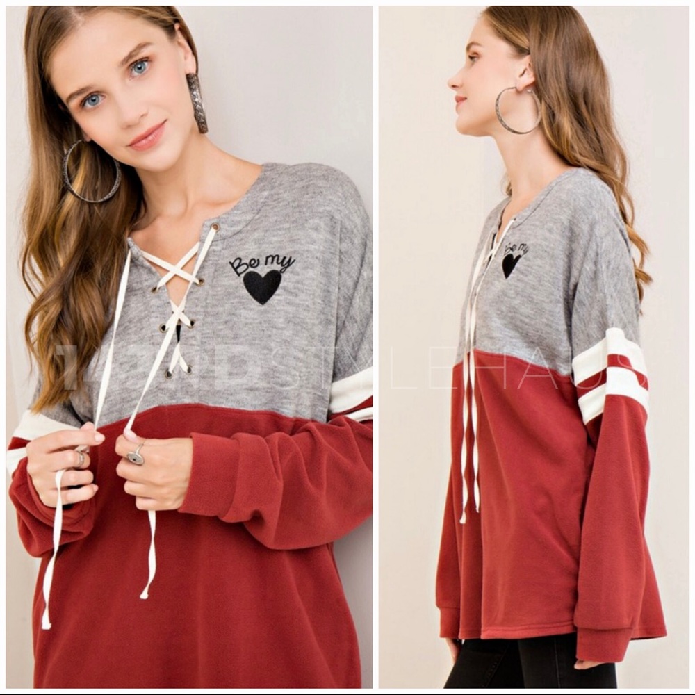 3 PACK | BURGUNDY FLEECE SWEATSHIRT